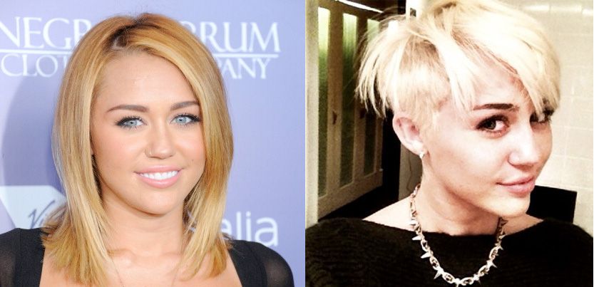 Miley Cyrus antes e depois
